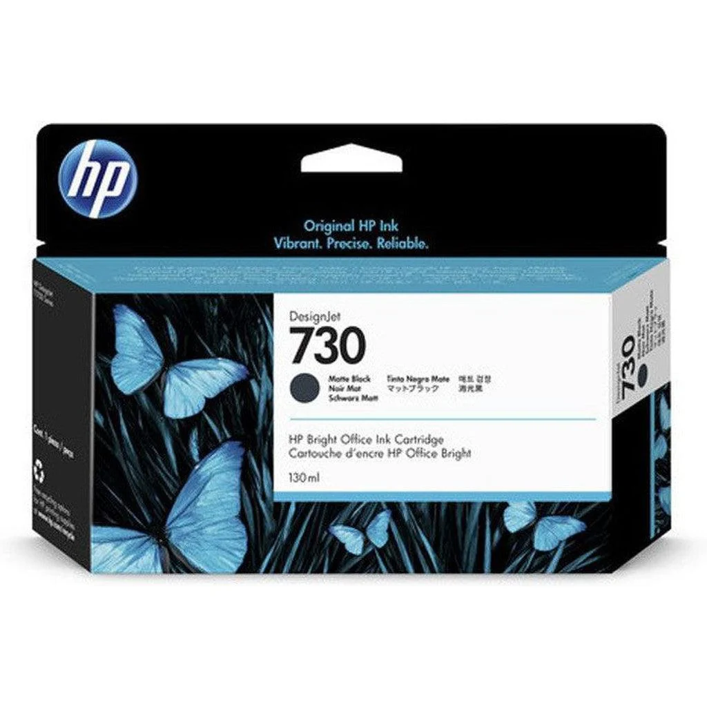 Hp 730 130Ml Matte Black Ink Cartridge P2V65A