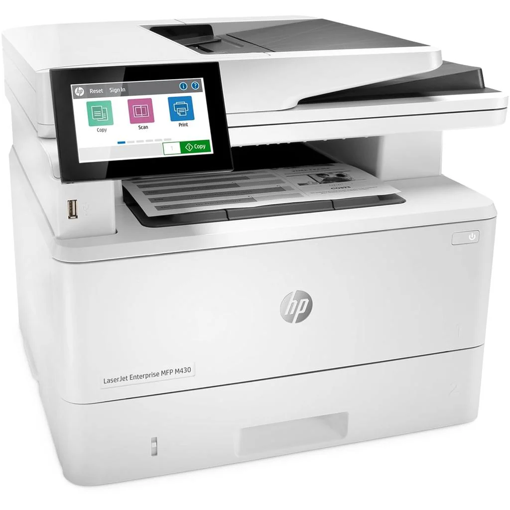 HP LaserJet Enterprise MFP M430f - 38ppm / 1200dpi / A4 / USB / LAN / FAX / Mono Laser - Printer - Image 2