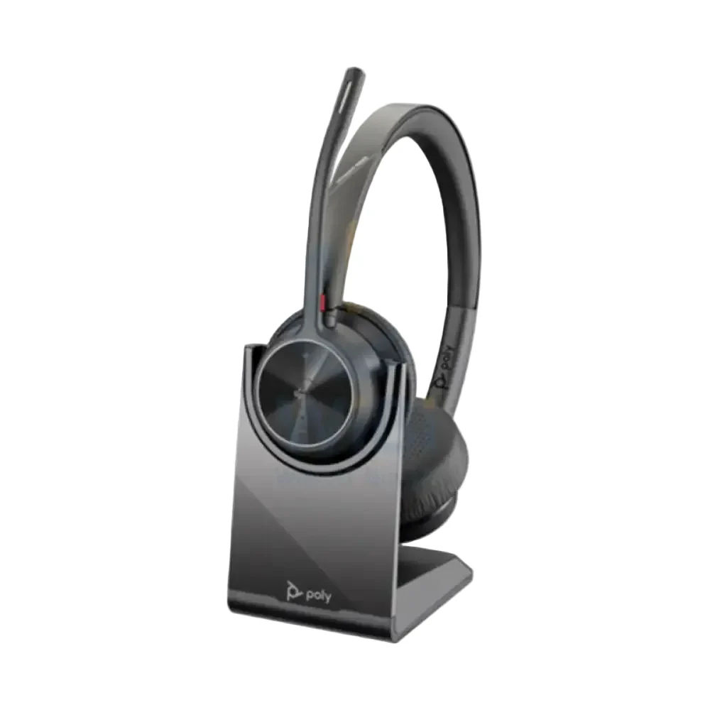 HP Poly Voyager 4320 Bluetooth Stereo Headset - BT700 USB-A Dongle / Charging Stand (Microsoft Teams Certified) - Image 3