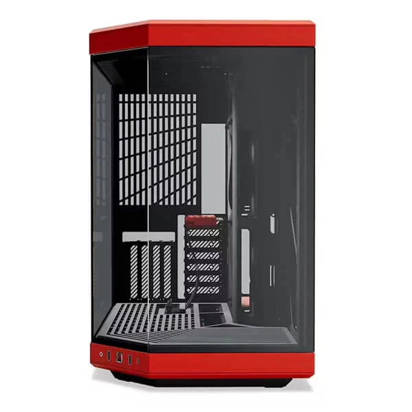 Hyte Y70 Mid Tower Cabinet - Black Red - Image 2