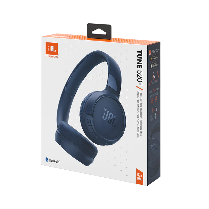 JBL Bluetooth Headphone Tune 520BT - Blue - Image 9