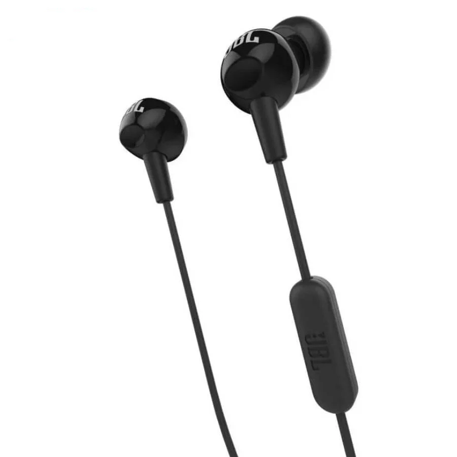 JBL C200 SIU Wired In Ear Headphones with Mic, JBL Pure Bass Sound Black Color - Image 4