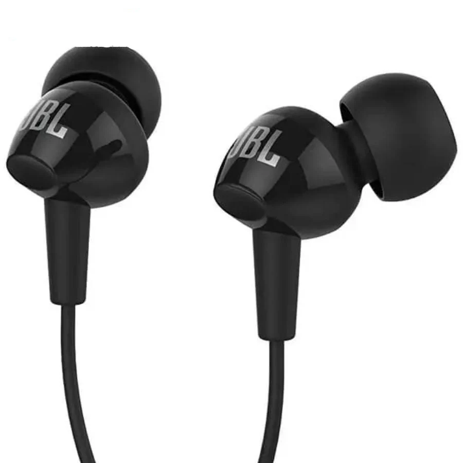JBL C200 SIU Wired In Ear Headphones with Mic, JBL Pure Bass Sound Black Color - Image 6