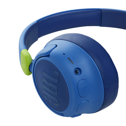 JBL JR 460NC Bluetooth Wireless Kids Headphone - Over-ear / Wireless / Blue - Image 3