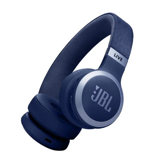 JBL Live 670NC Wireless On-Ear Headphones – Blue