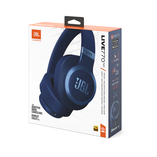 JBL LIVE 770NC Bluetooth Headphone with Mic (Upto 65 Hours Playback, Over Ear, Blue) - Image 12