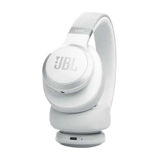 JBL LIVE 770NC Bluetooth Headphone with Mic (Upto 65 Hours Playback, Over Ear, White) - Image 7