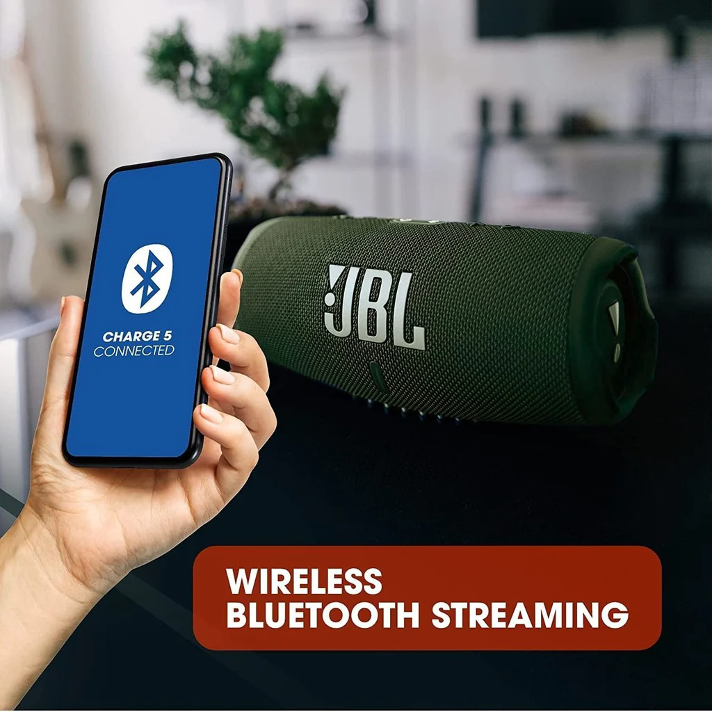JBL Portable Bluetooth Speaker Charge 5 - Green - Image 8