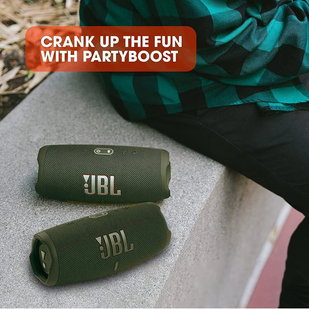 JBL Portable Bluetooth Speaker Charge 5 - Green - Image 9