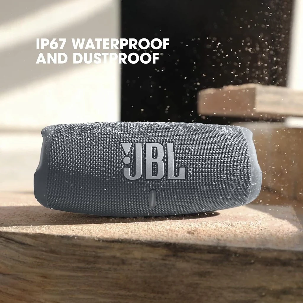JBL Portable Bluetooth Speaker Charge 5 - Grey - Image 10