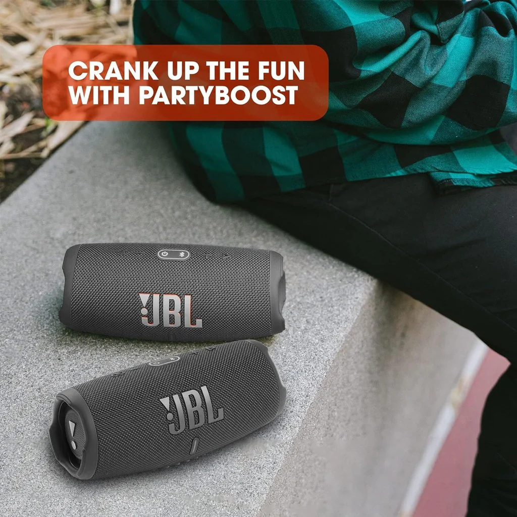 JBL Portable Bluetooth Speaker Charge 5 - Grey - Image 9