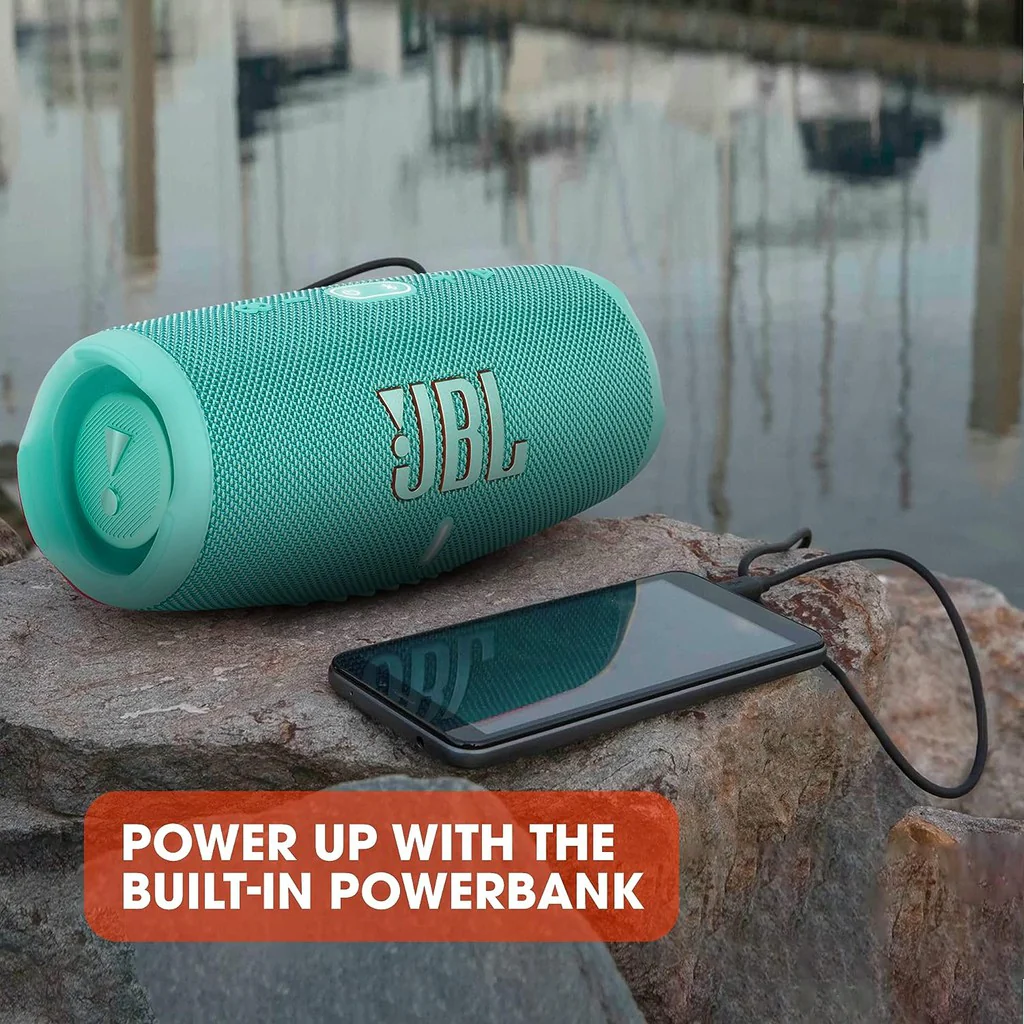 JBL Portable Bluetooth Speaker Charge 5 - Teal - Image 9