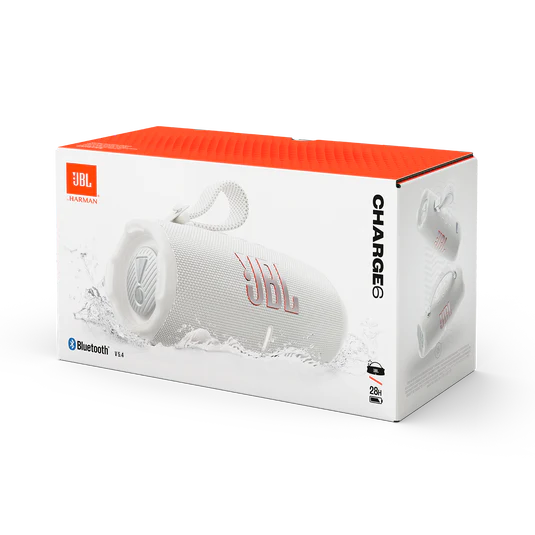 JBL Portable Speaker Charge 6 - White - Image 5