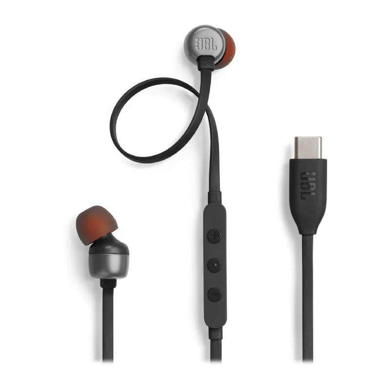 JBL Tune 310C USB-C Headphones - In-ear / Wired / Black - Image 2