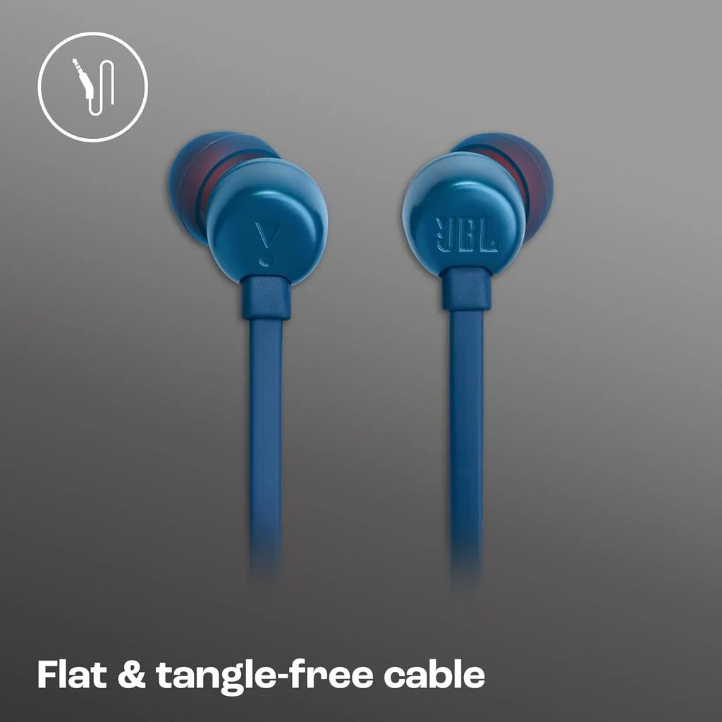 JBL Tune 310C USB-C Headphones - In-ear / Wired / Blue - Image 6
