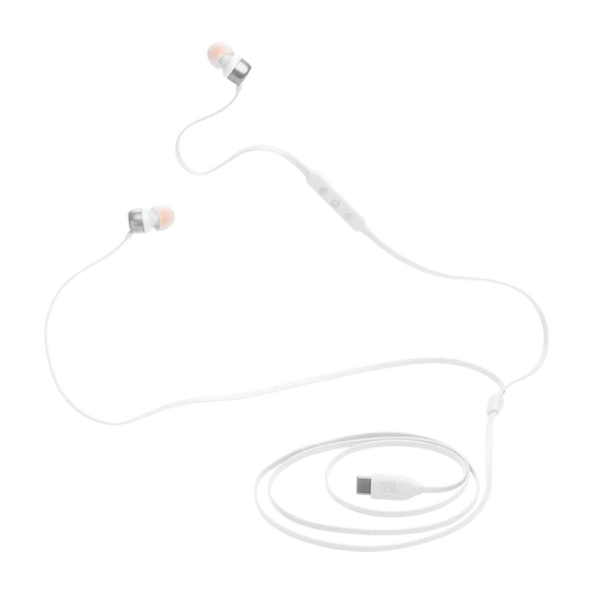 JBL Tune 310C USB-C Headphones - In-ear / Wired / White - Image 6