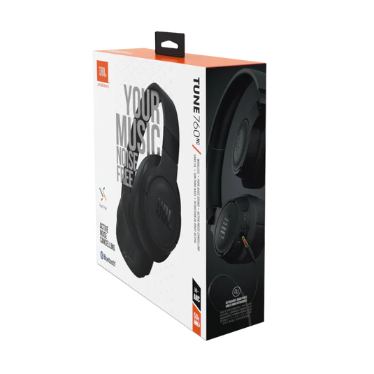 JBL Tune 760NC Wireless Headphone - ANC / 5.0 / Black - Image 8