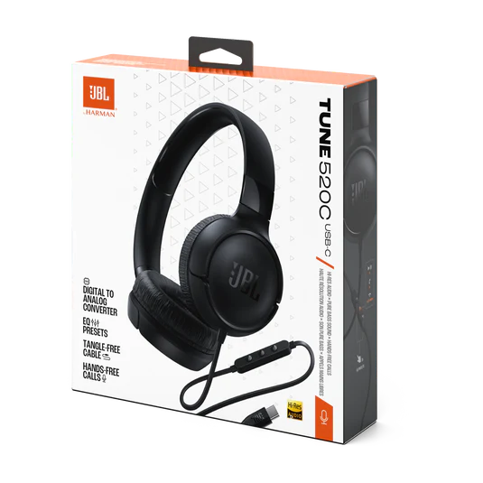 JBL USB-C WIRED HEADPHONE TUNE 520C BLACK - Image 7