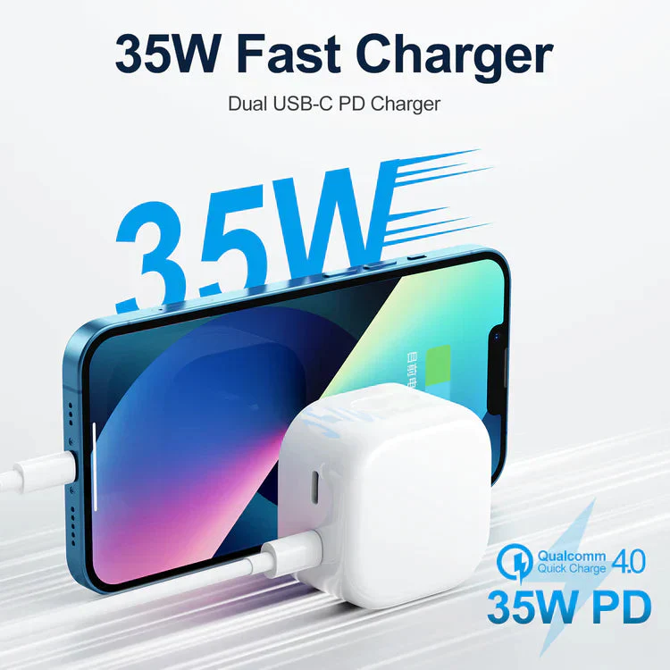 Joyroom 35W Mini intelligent dual-port fast PD Charger - Image 4
