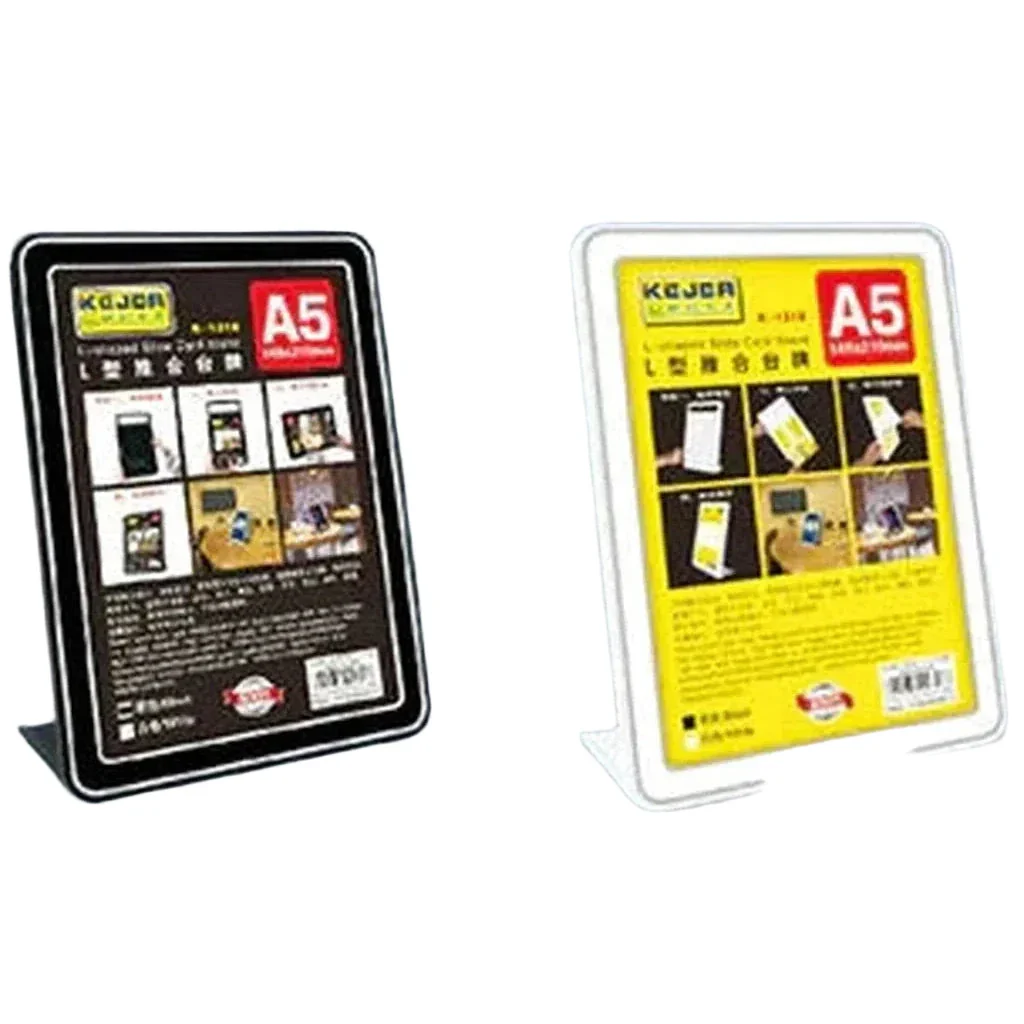 Kejea L-Shaped Slide Card Stand Horizontal & Vertical K-1318 V-A5