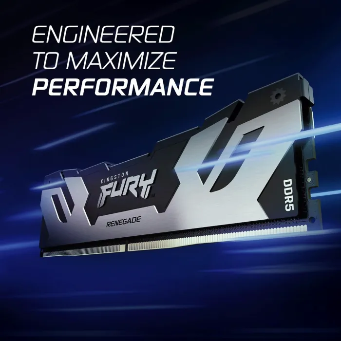 Kingston FURY Renegade 32GB (2x16GB) DDR5 7200MT/s CL38 Memory Kit -Silver/Black - Image 2