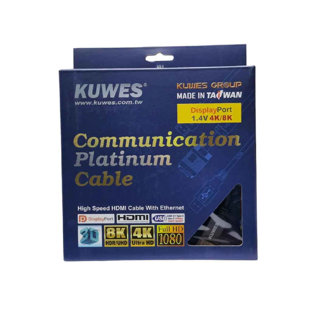 KUWES Display Port Male to Male V1.4 8K – 5Meter