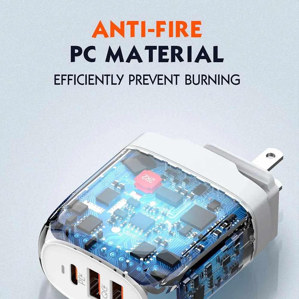 LDNIO 65W GaN Super Fast Charger with Lightning Cable - A3511Q-IP - Image 3