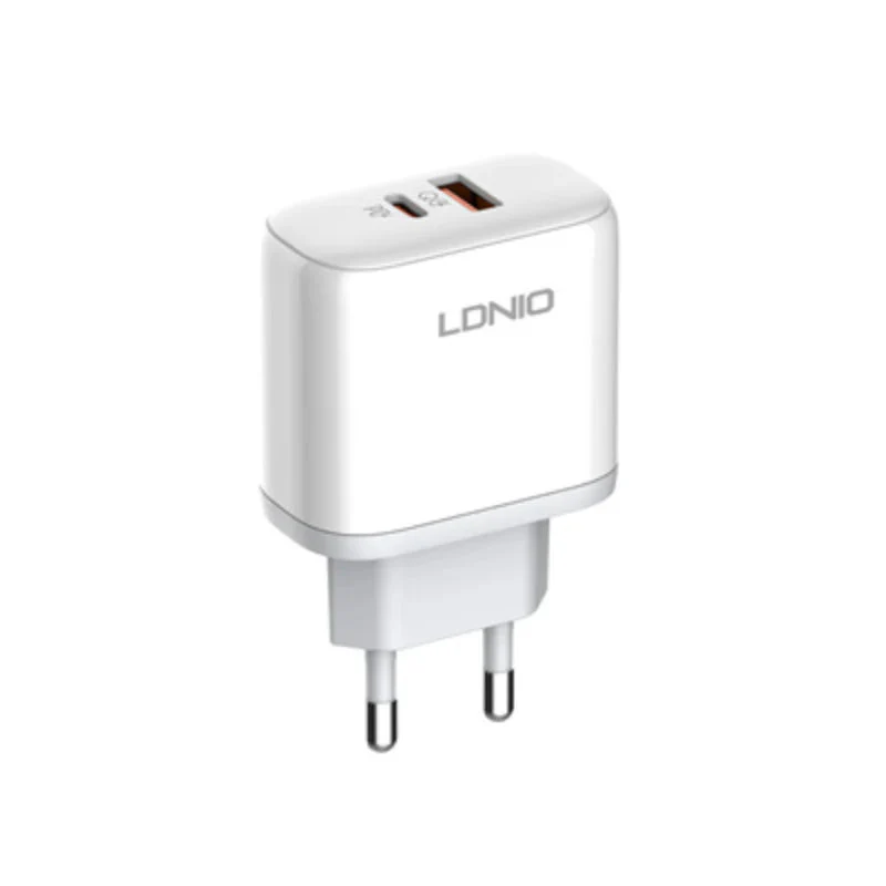 LDNIO A2526C Fast Wall Charger - 45W / USB-A / Type-c / White - Image 2