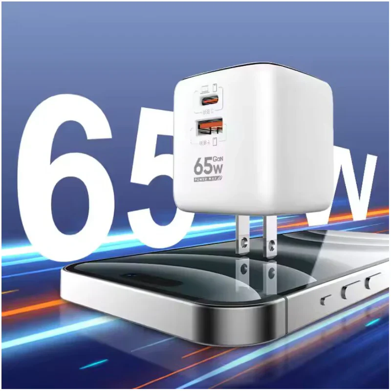 LDNIO Q2617 GAN Super Fast Charger - 65W / USB-A / Type-C / White - Image 4