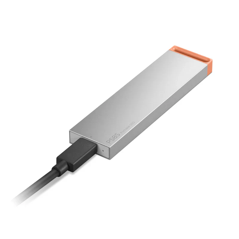 Lenovo PS8S Portable SSD - 512GB / up to 1050 MB/S / USB-C / Cool Grey - Image 2