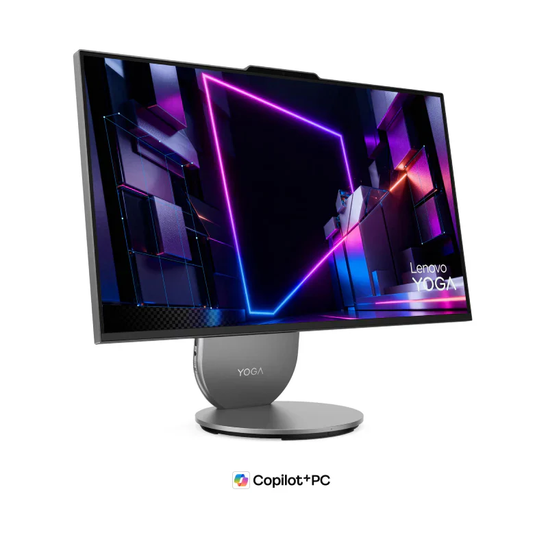 Lenovo Yoga 11 AIO Copilot+ PC - Ultra 7 356H / 32GB / 1TB (NVMe M.2 SSD) / 27" QHD (2560x1440) IPS / DOS (Without OS) / Arabic/English / 1YW / Luna Grey - Desktop - Image 2