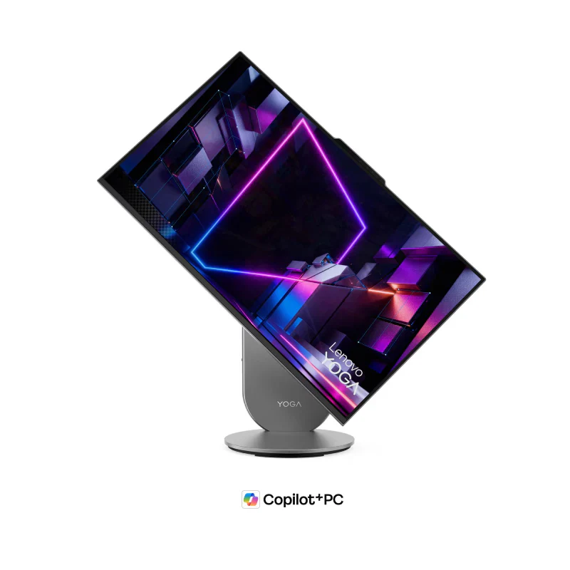 Lenovo Yoga 11 AIO Copilot+ PC - Ultra 7 356H / 32GB / 1TB (NVMe M.2 SSD) / 27" QHD (2560x1440) IPS / DOS (Without OS) / Arabic/English / 1YW / Luna Grey - Desktop - Image 6