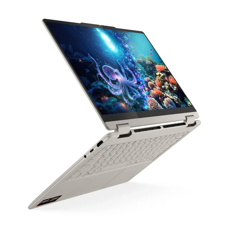 Lenovo Yoga 7 2-in-1 Gen 10 Copilot+ PC - 14.0" WUXGA Touch / AMD Ryzen AI 7 350 / 16GB / 1TB (NVMe M.2 SSD) / AMD Radeon 860M / Win 11 Home / Arb/Eng / 2YW / Lenovo Digital Pen / Seashell - Laptop - Image 6