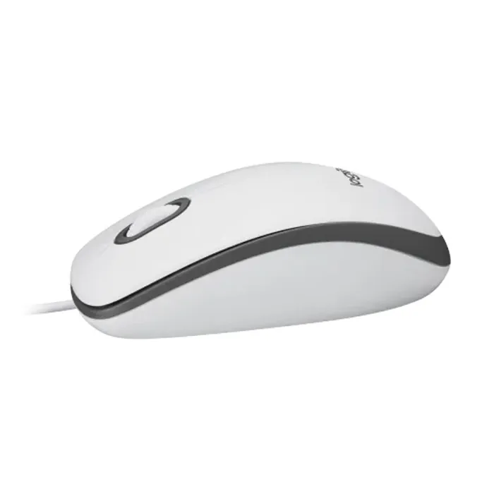 Logitech M100 Wired Mouse -White - Image 2