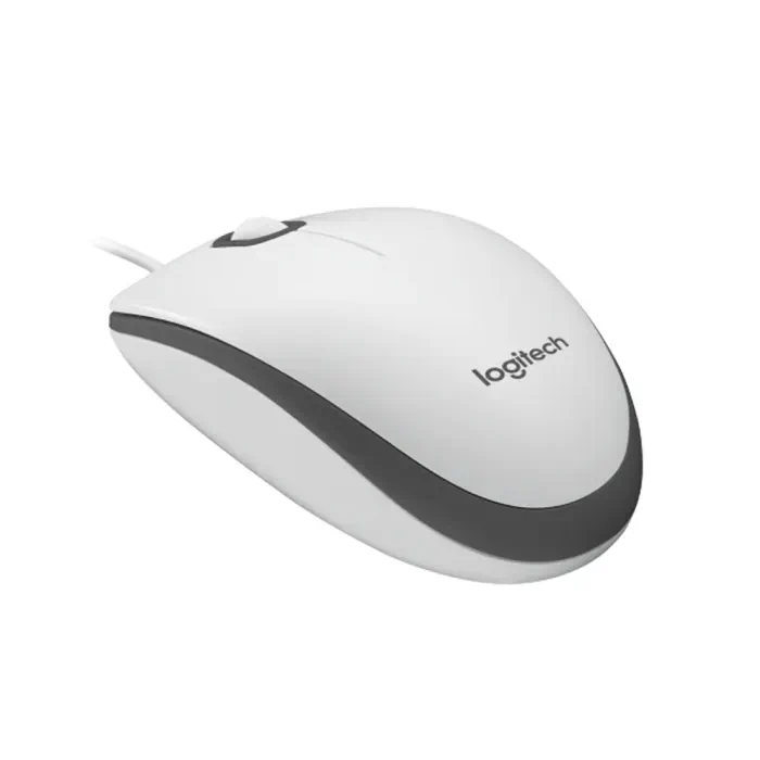 Logitech M100 Wired Mouse -White - Image 3