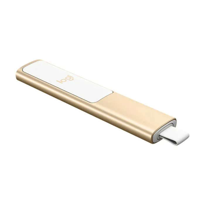 Logitech Spot Light Presentation Remote Wireless/Bluetooth High-Light & Magnify On Screen Cursor Control To Play - Gold - Image 2