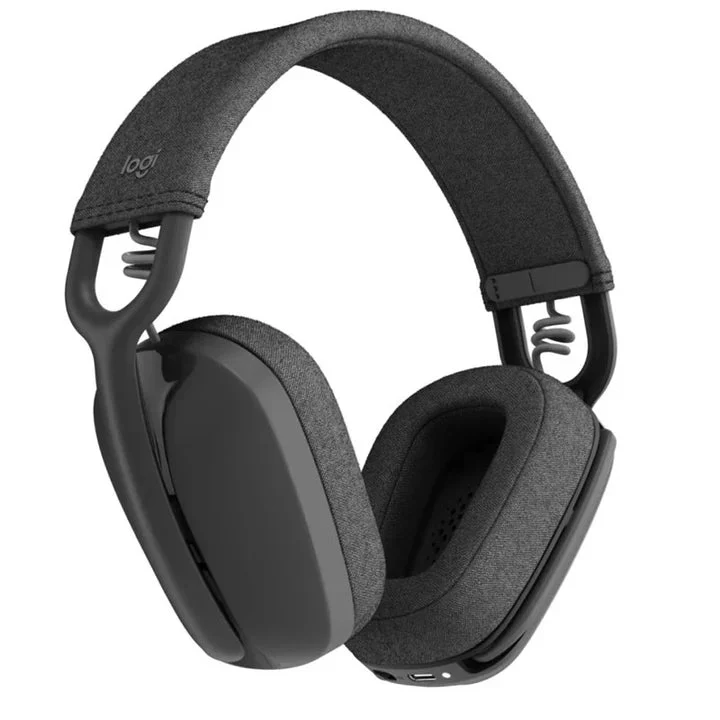 Logitech Zone Vibe 100 Wireless Bluetooth Headset With Noise-Cancelling Mic - Black - Image 3