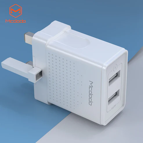 Mcdodo CH-572 Dual USB Charger (UK) + Type-C Cable / Travel Set - Image 5