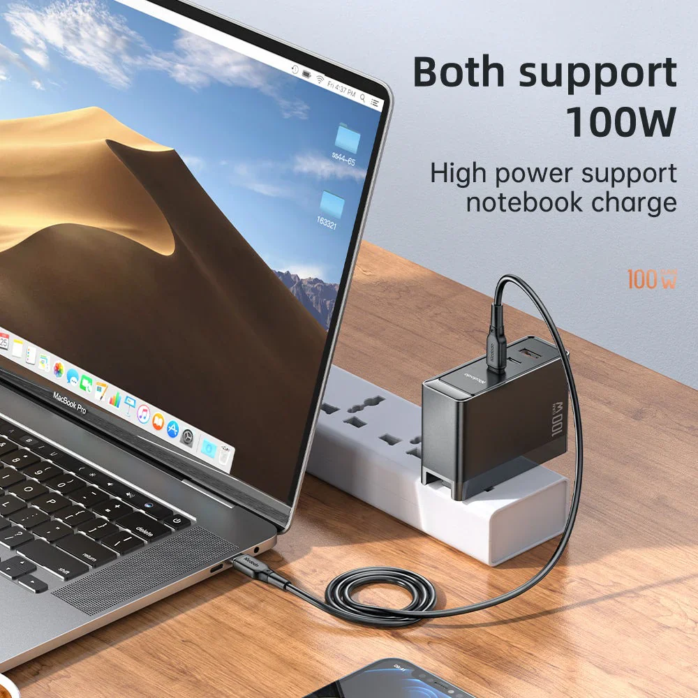 Mcdodo CH-810 Pro 100W GaN Dual Type-C + USB Universal Charger (EU/UK/US) - Image 5