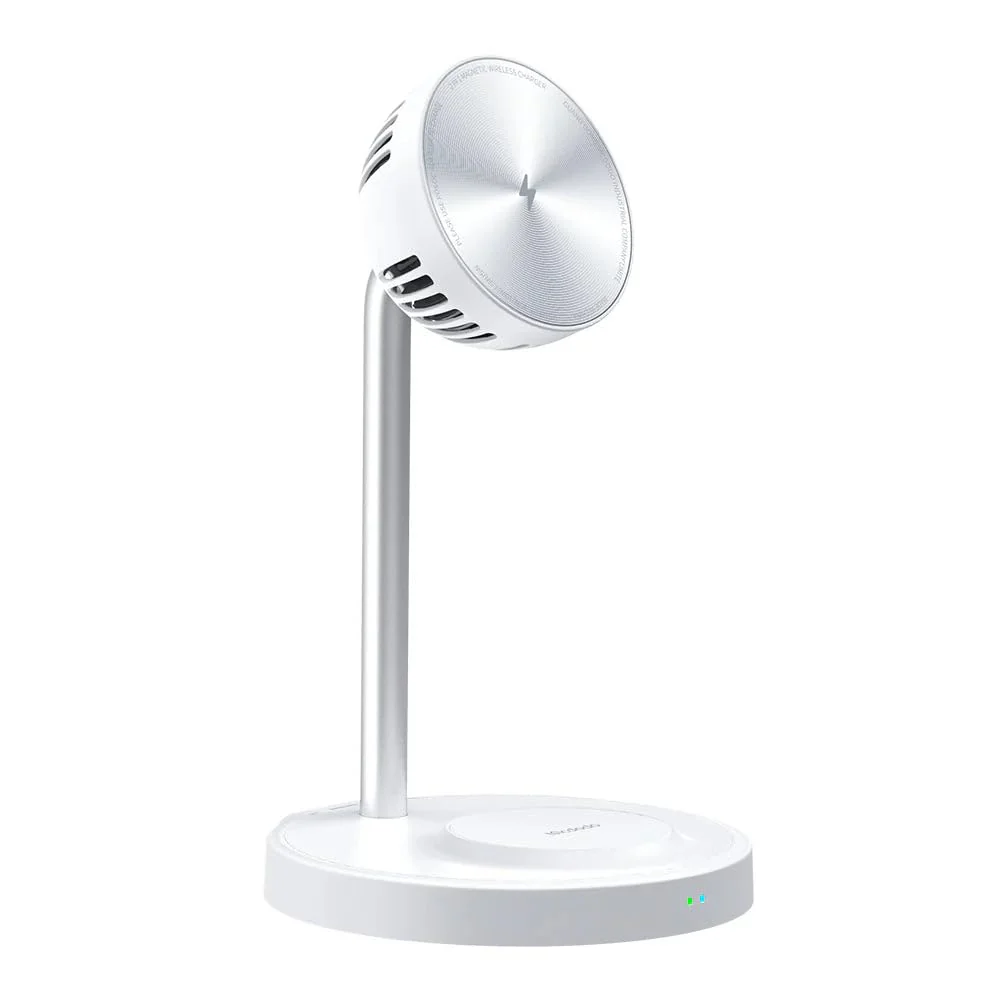 Mcdodo Magnetic 2-in-1 Wireless Charging Stand with Cooling Fan - White