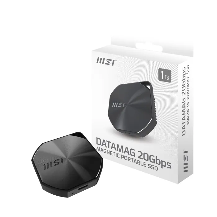 MSI Data MAG 20Gbps 1TB Magnetic Portable SSD