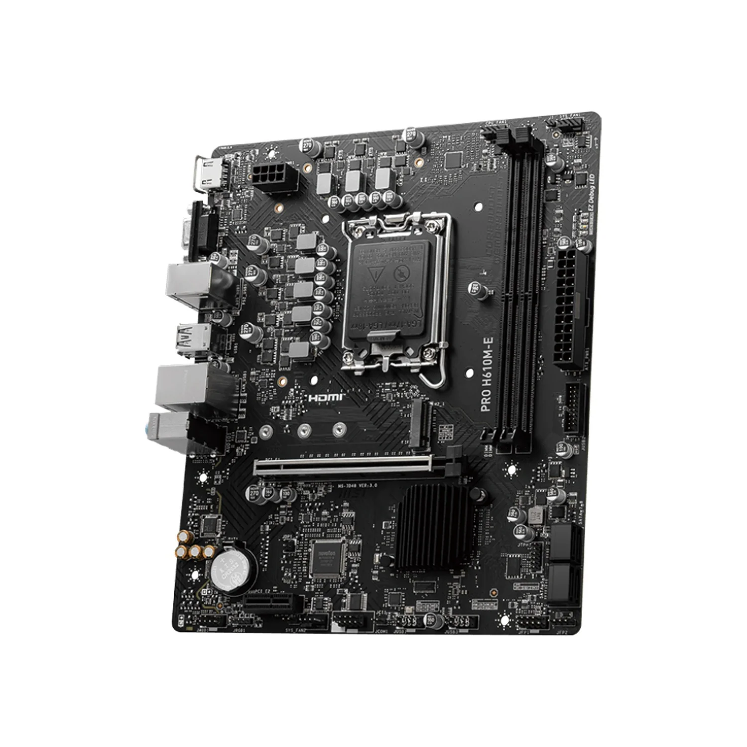 Msi Pro H610M-E Ddr5 Motherboard Black - Image 4