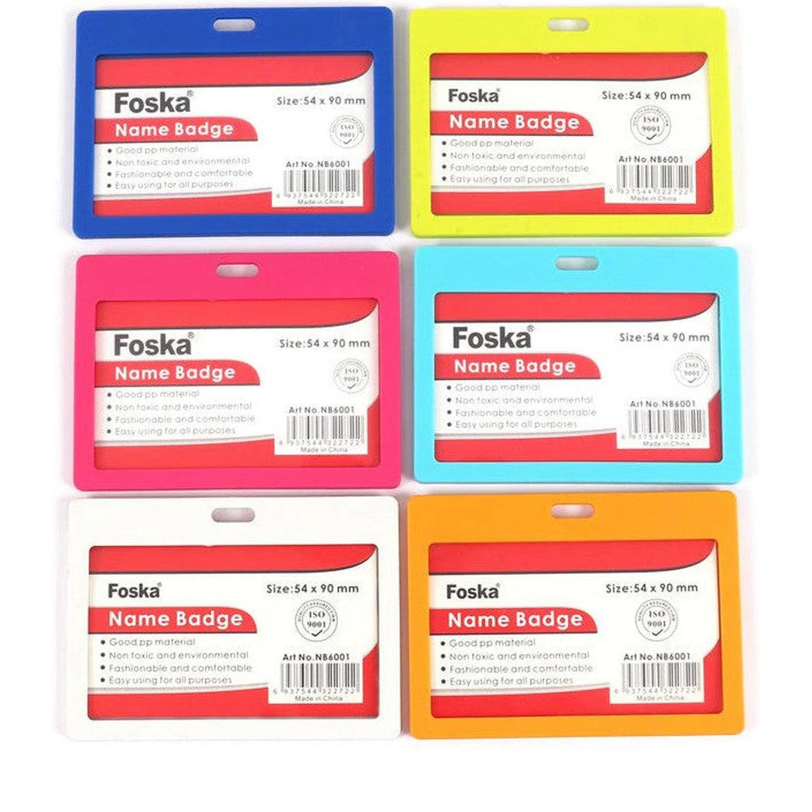 Name Badge Foska - (Nb6001) 54 X 90 mm