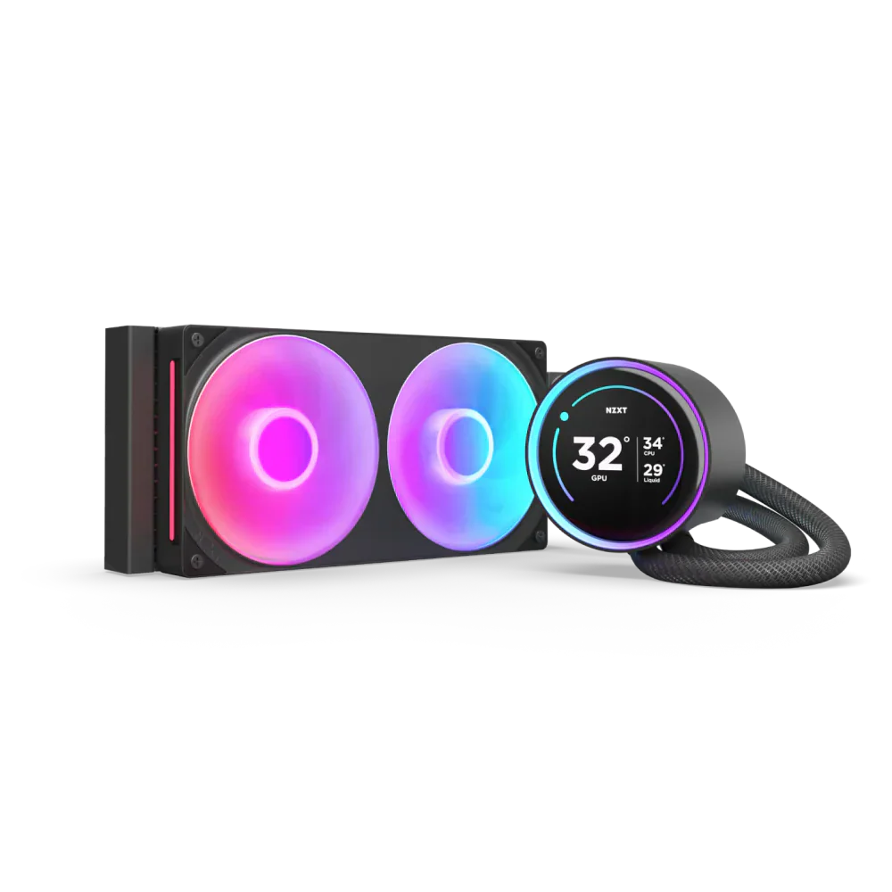 Nzxt Kraken Elite 240 Rgb 240Mm Aio Cpu Liquid Cooler With Lcd Display Black - Image 4