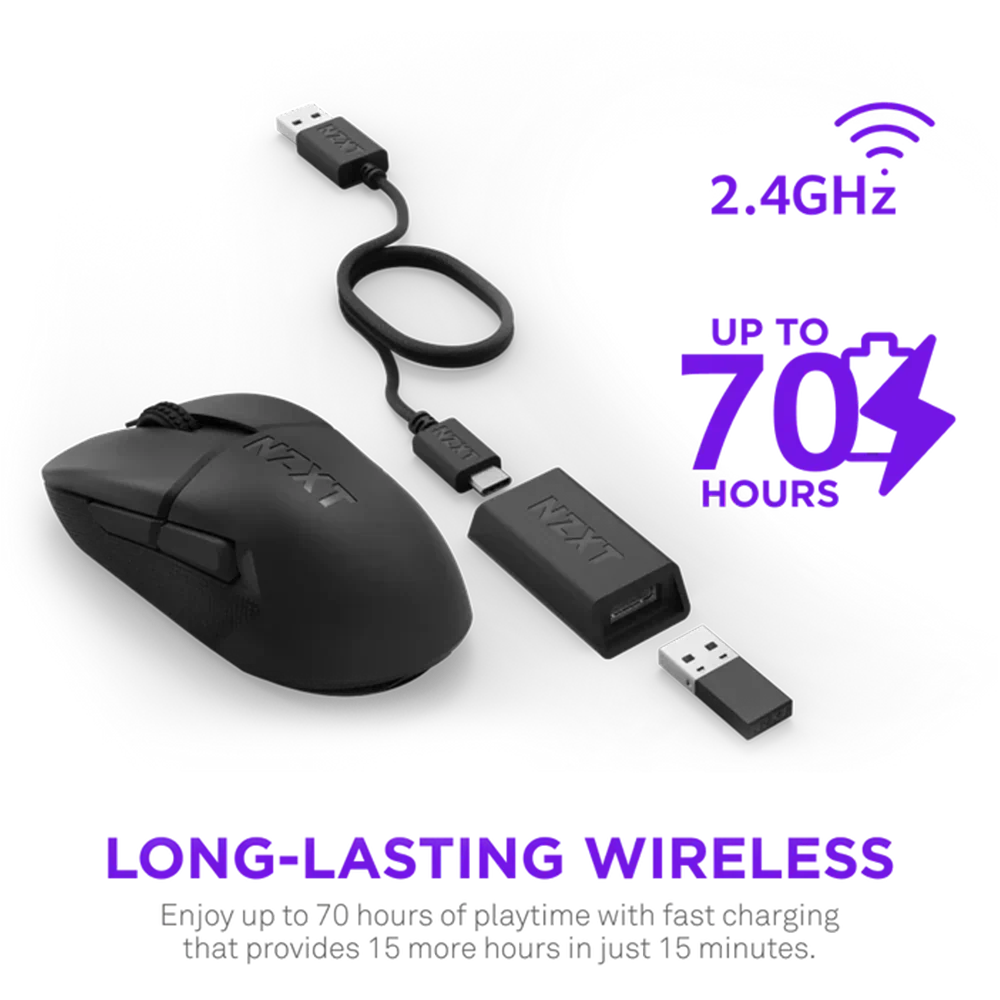 Nzxt Lift Elite Wireless Gaming Mouse Black - Image 2