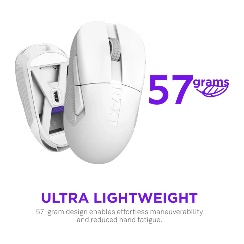 Nzxt Lift Elite Wireless Gaming Mouse White - Image 4