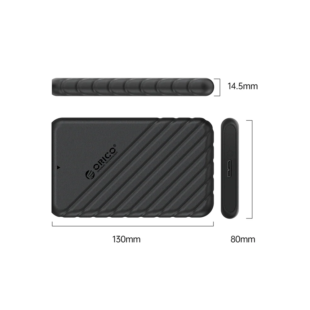 Orico 25PW1 2.5 inch HDD USB 3.0 Enclosure Case – Black - Image 2