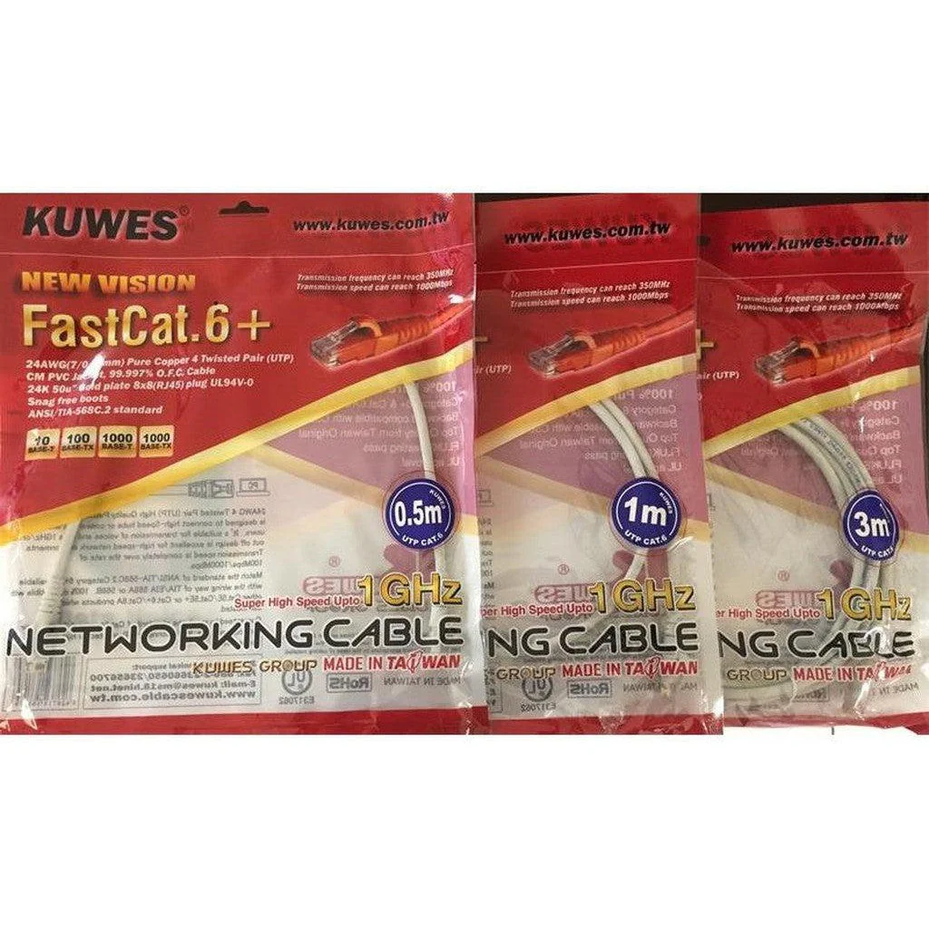 Patch Cord Cat6+ Cable 3 Meter Kuwes - Image 3