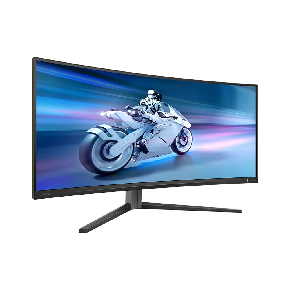 Philips Evnia 34 Inch Wqhd Hdmi 2.0 X 2 Qd Oled Curved Gaming Monitor - Black - Image 2