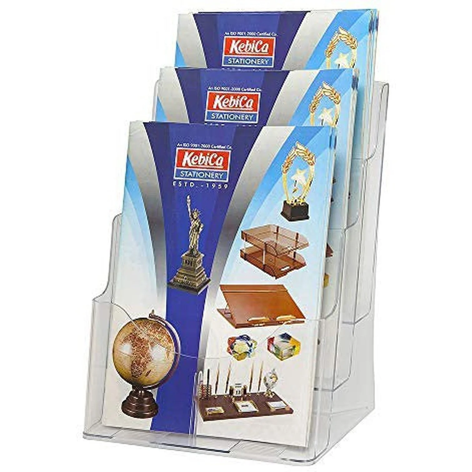 Acrylic 3 Compartments Stand A4 Size K-158 - Image 2